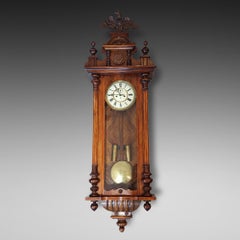 Spätviktorianische Doppelgewichts-Wanduhr „Vienna“