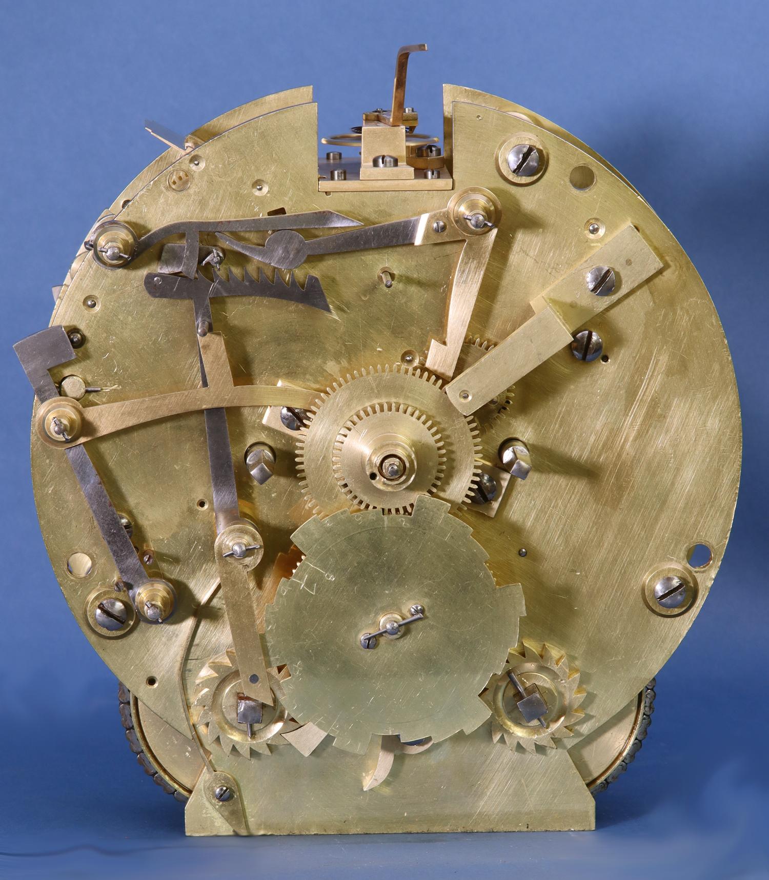 Late Victorian English Bulkhead Clock with Dog’s Watch Ship's Strike. 1