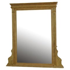 Late Victorian English Giltwood Overmantel Mirror H131cm