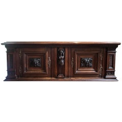 Late Victorian English Walnut Cabinet