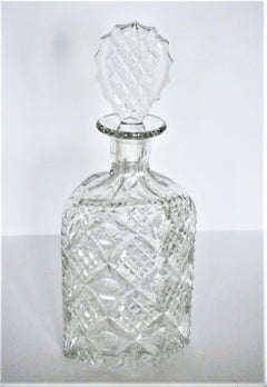 Late Victorian Hand Cut Crystal Decanter, circa 1885-1890