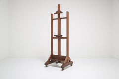 Late Victorian Freestanding Gallery Easel, 20th Century