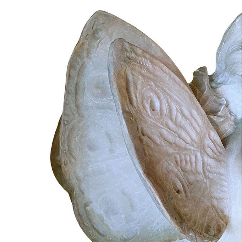 Spätviktorianische französische handgeschnitzte Marmorstatue der Psyche-Göttin in Akt, signiert im Angebot 8