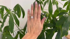 Late Victorian GIA 0.92 Carat Old European Cut Diamond Cluster Ring