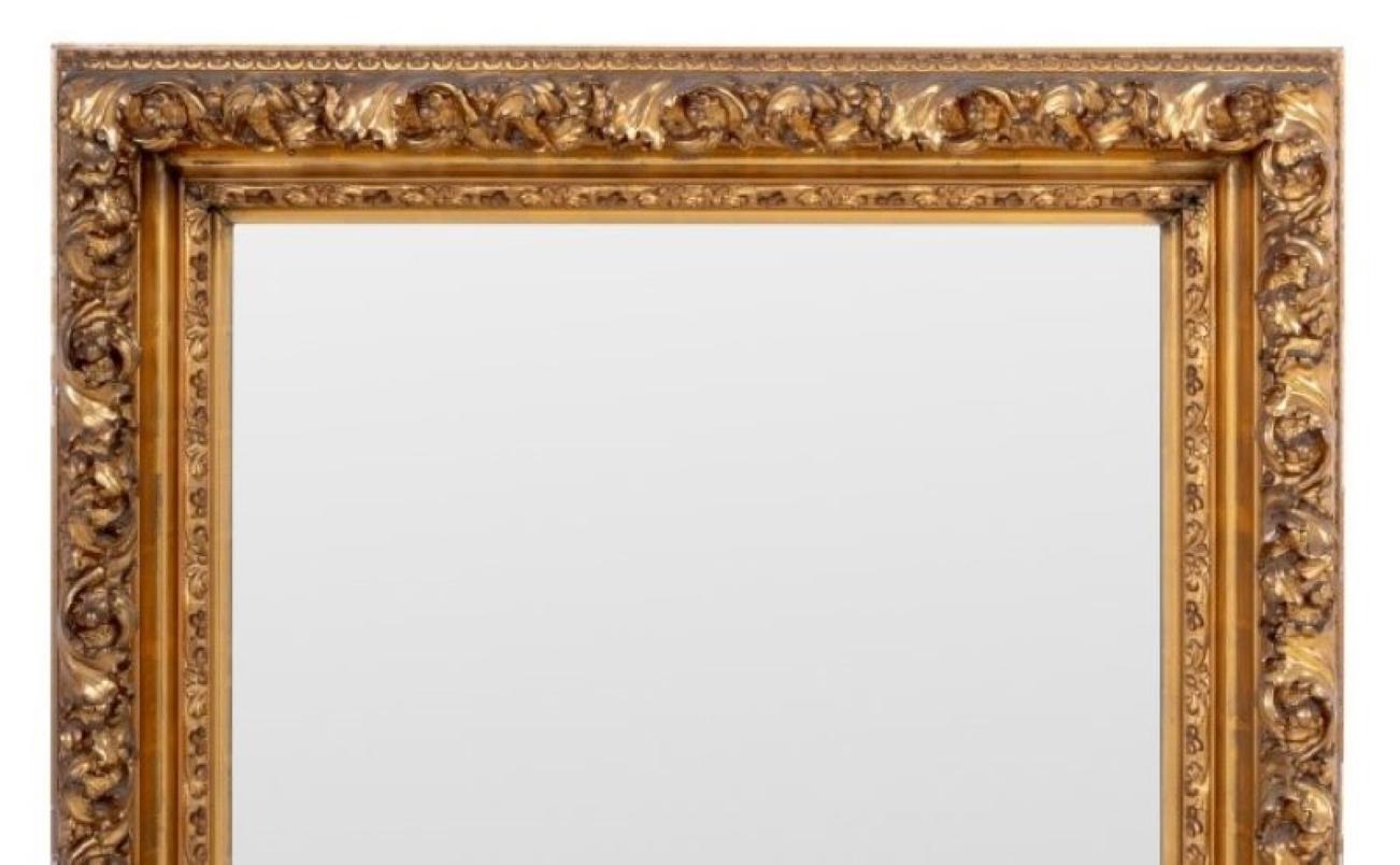 Specchio di composizione dorato tardo-vittoriano in vendita 1