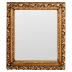 Specchio di composizione dorato tardo-vittoriano