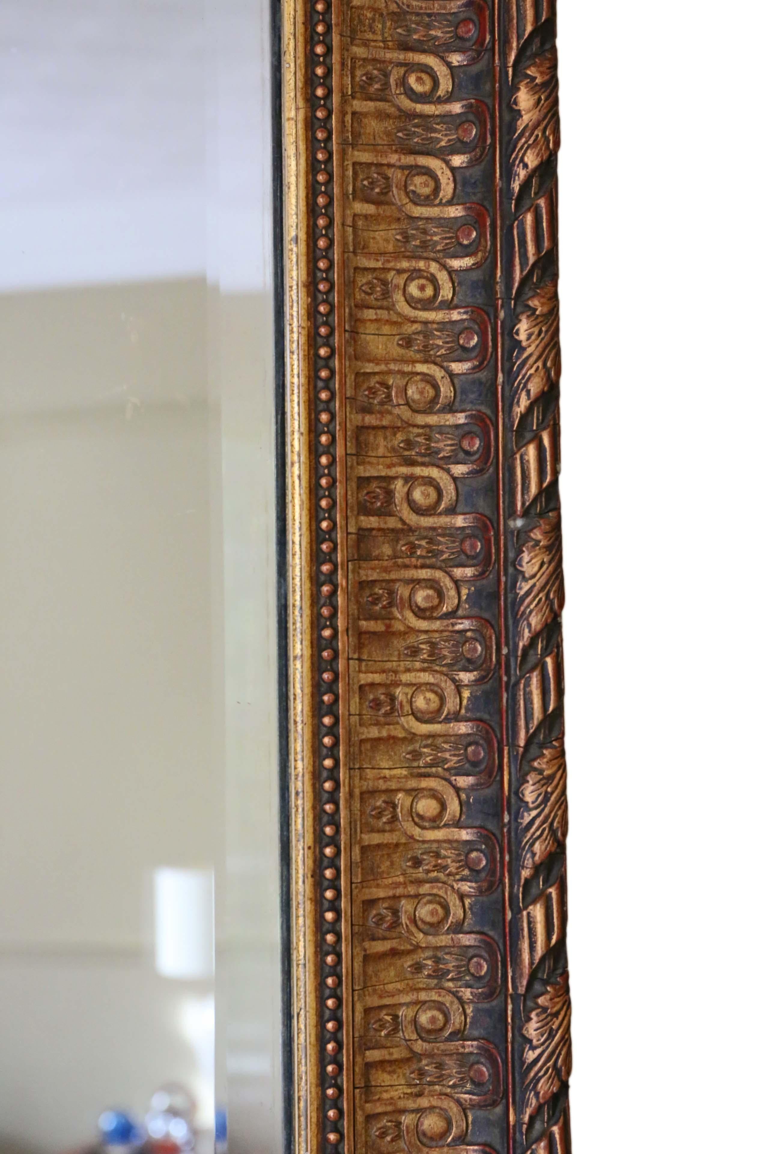 Late Victorian Gilt Wall Mirror Overmantle 2