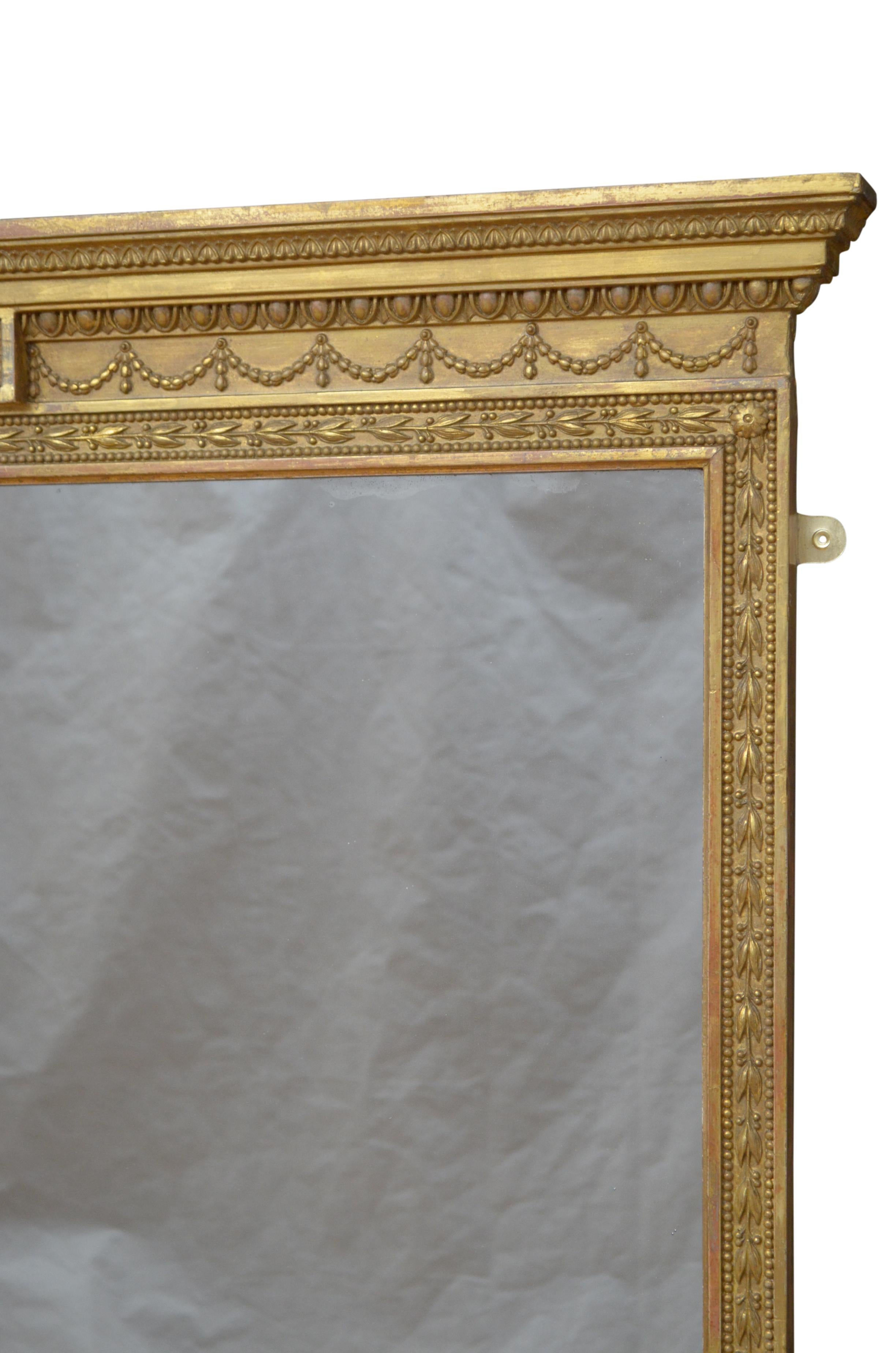 Late Victorian Giltwood Wall Mirror 5