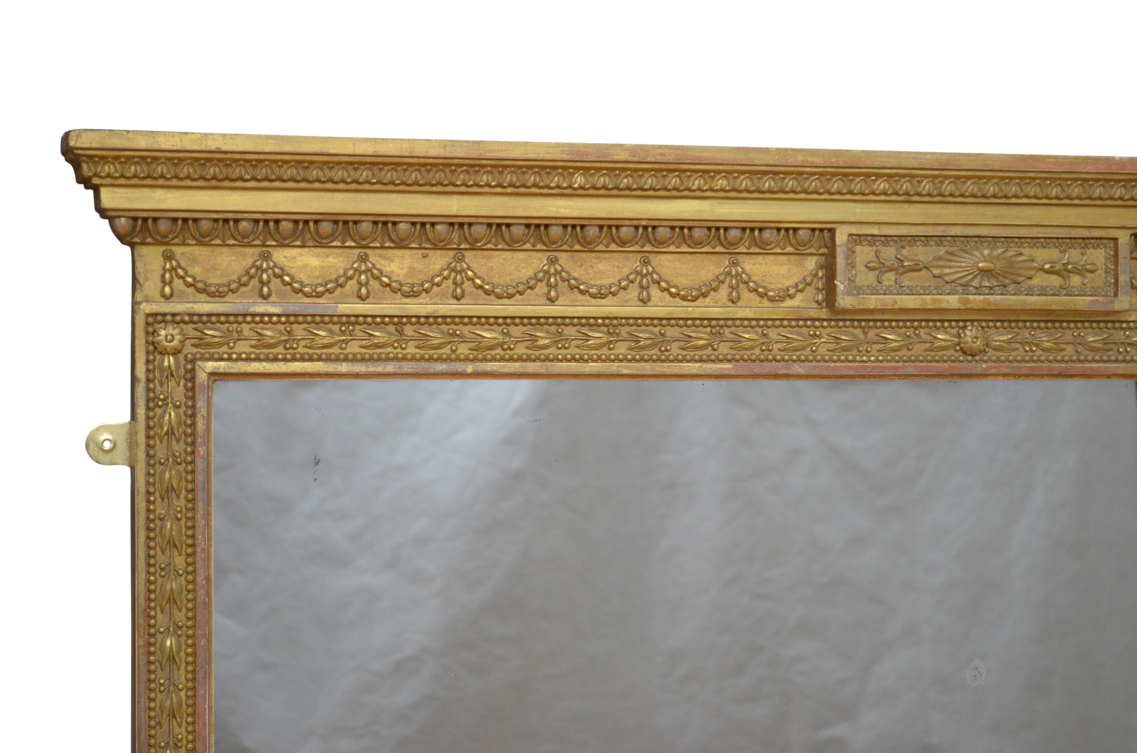 Late Victorian Giltwood Wall Mirror 2