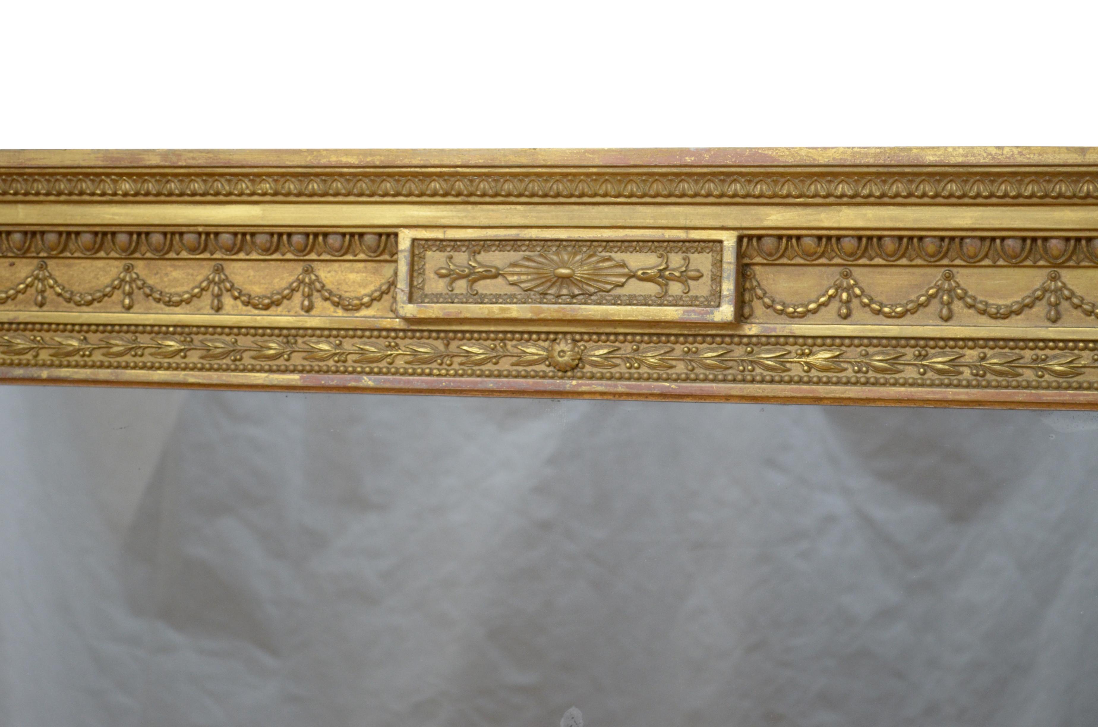 Late Victorian Giltwood Wall Mirror 3
