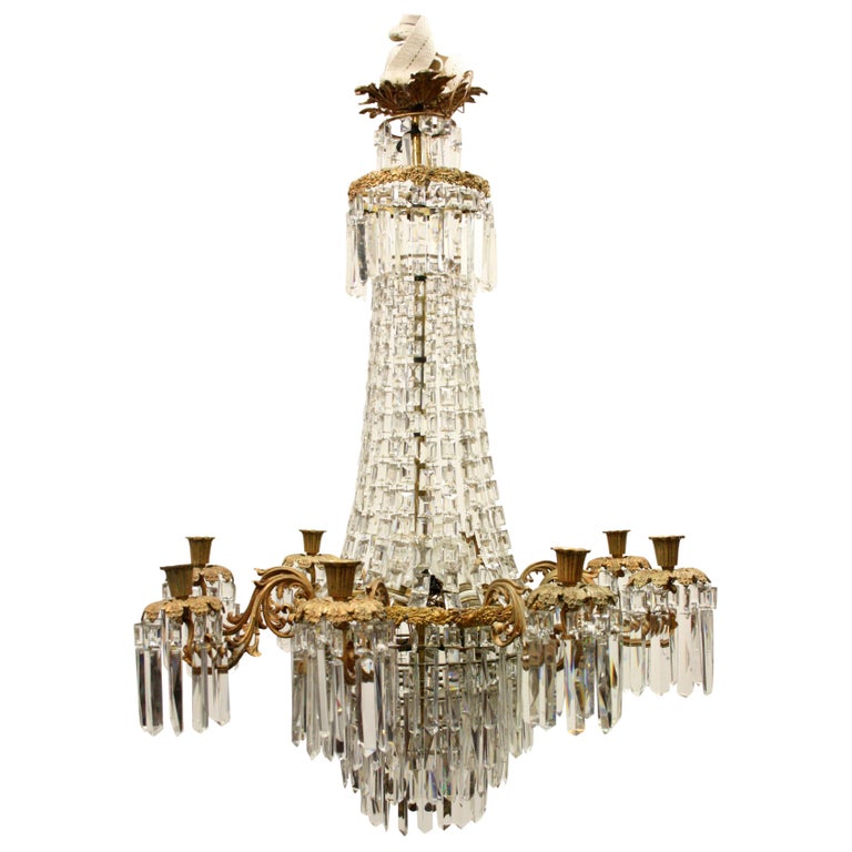 Late Victorian Glass Chandelier For At 1stdibs Late Victorian Glass Chandelier For
