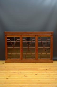 Late Victorian Glazed Bookcase in Walnut