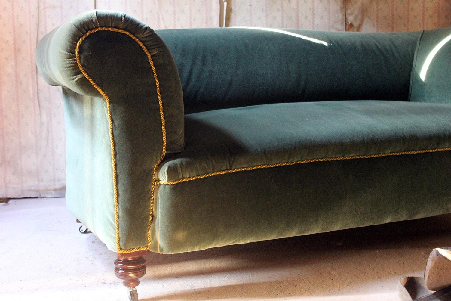 green velvet chesterfield chair