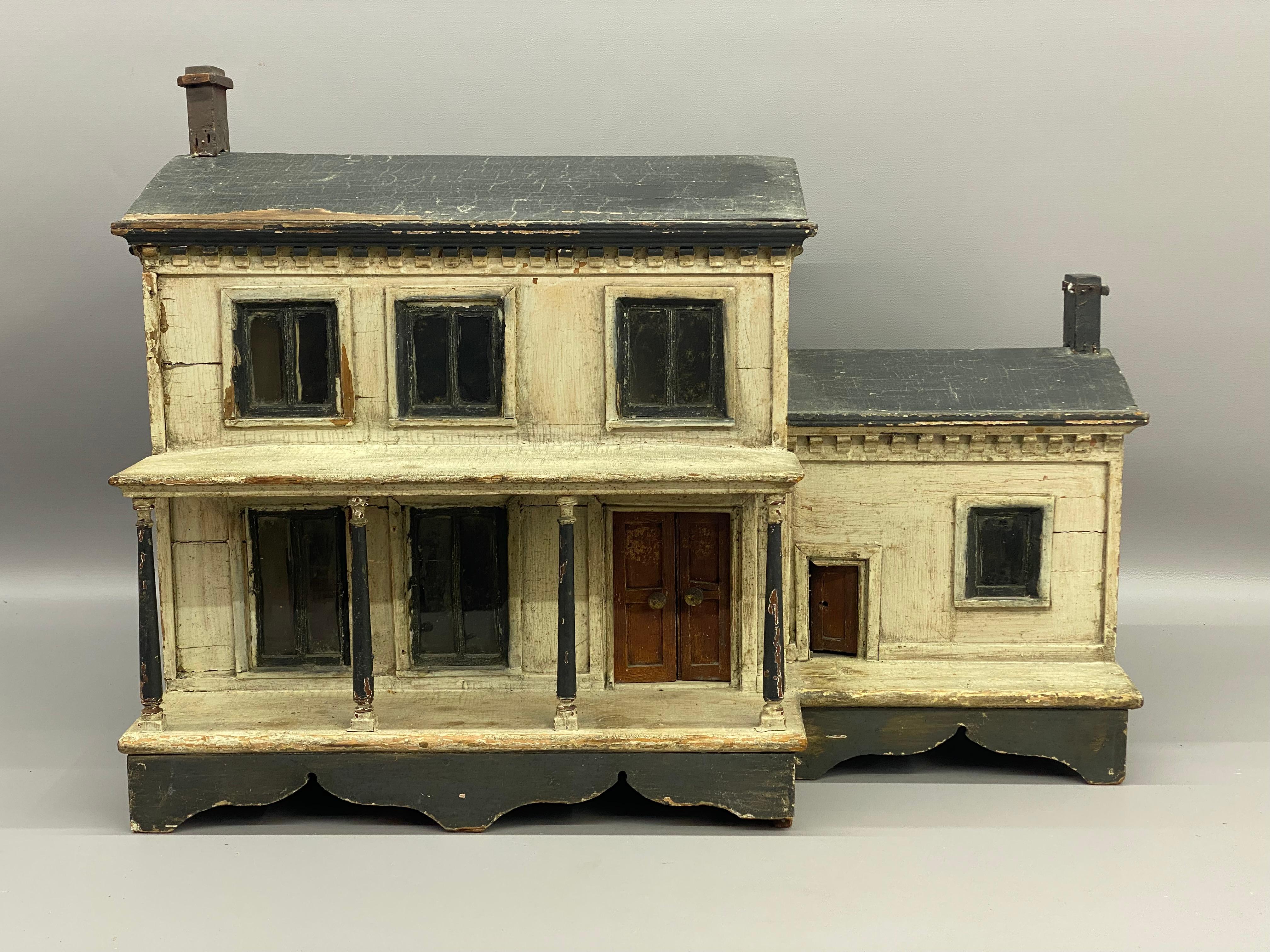 Spätviktorianisches handgefertigtes Wood Wood Puppenhaus (amerikanisch) im Angebot