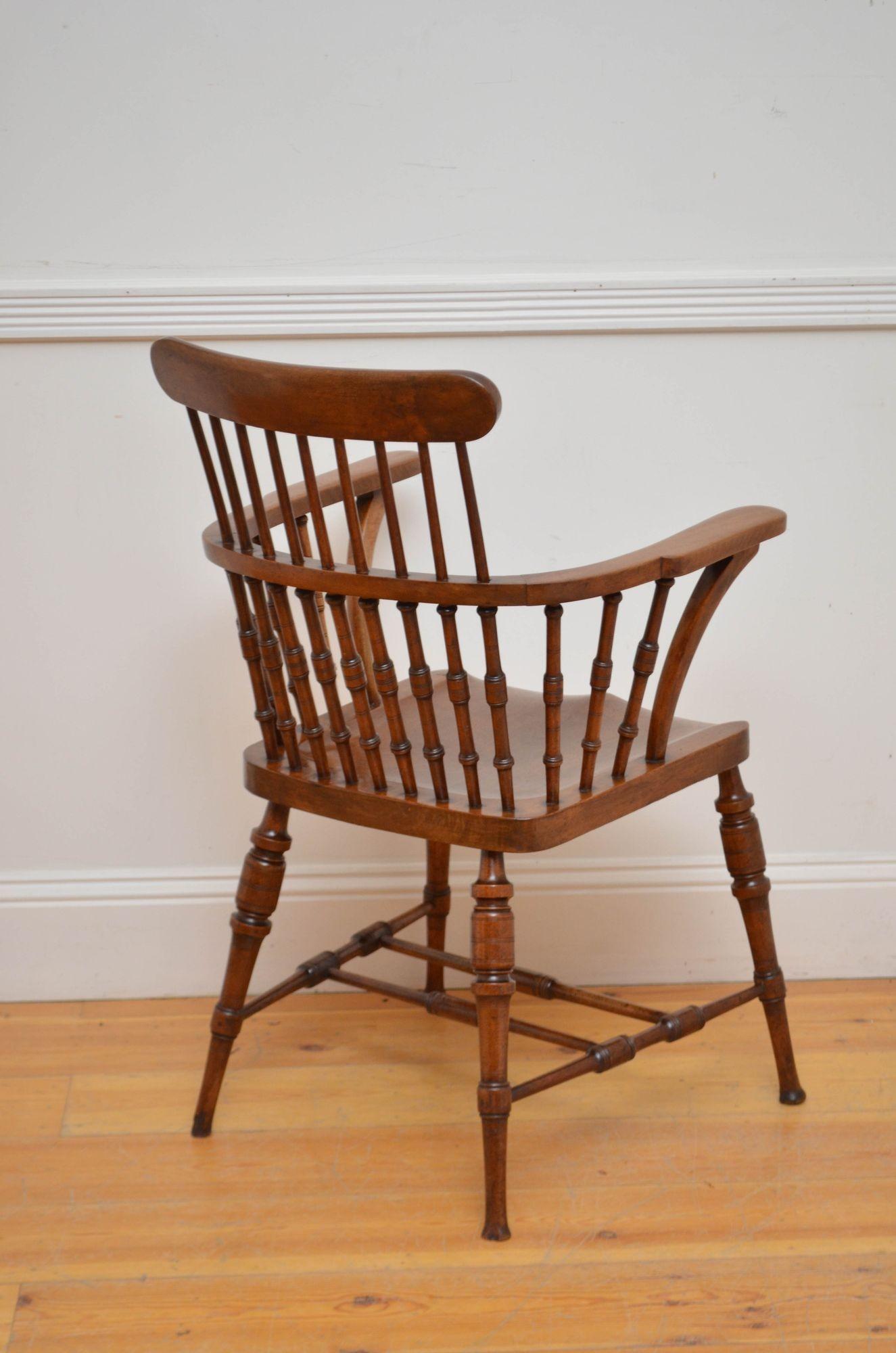 Chaise à haut dossier victorienne tardive Bon état - En vente à Whaley Bridge, GB
