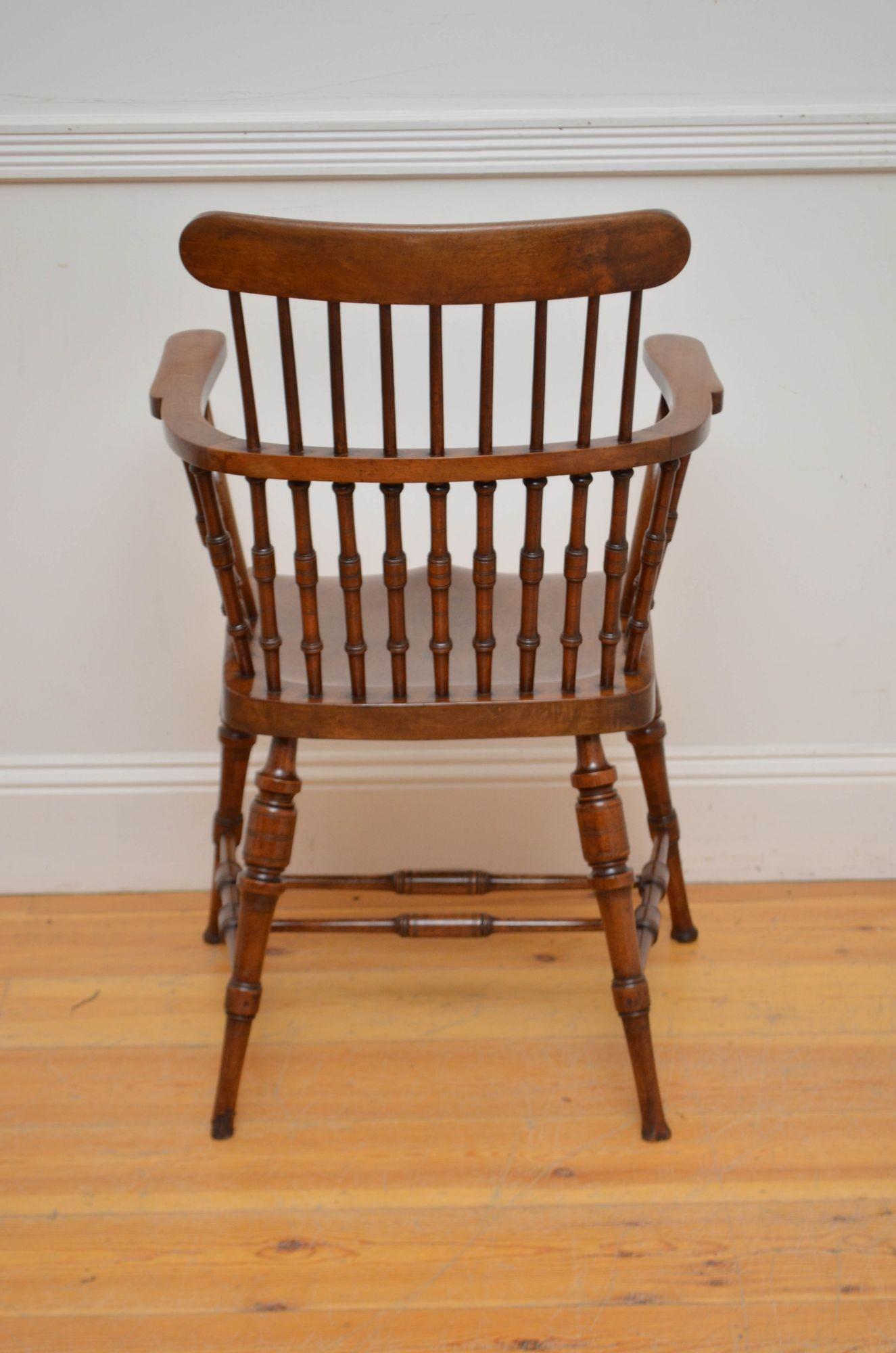 XIXe siècle Chaise à haut dossier victorienne tardive en vente