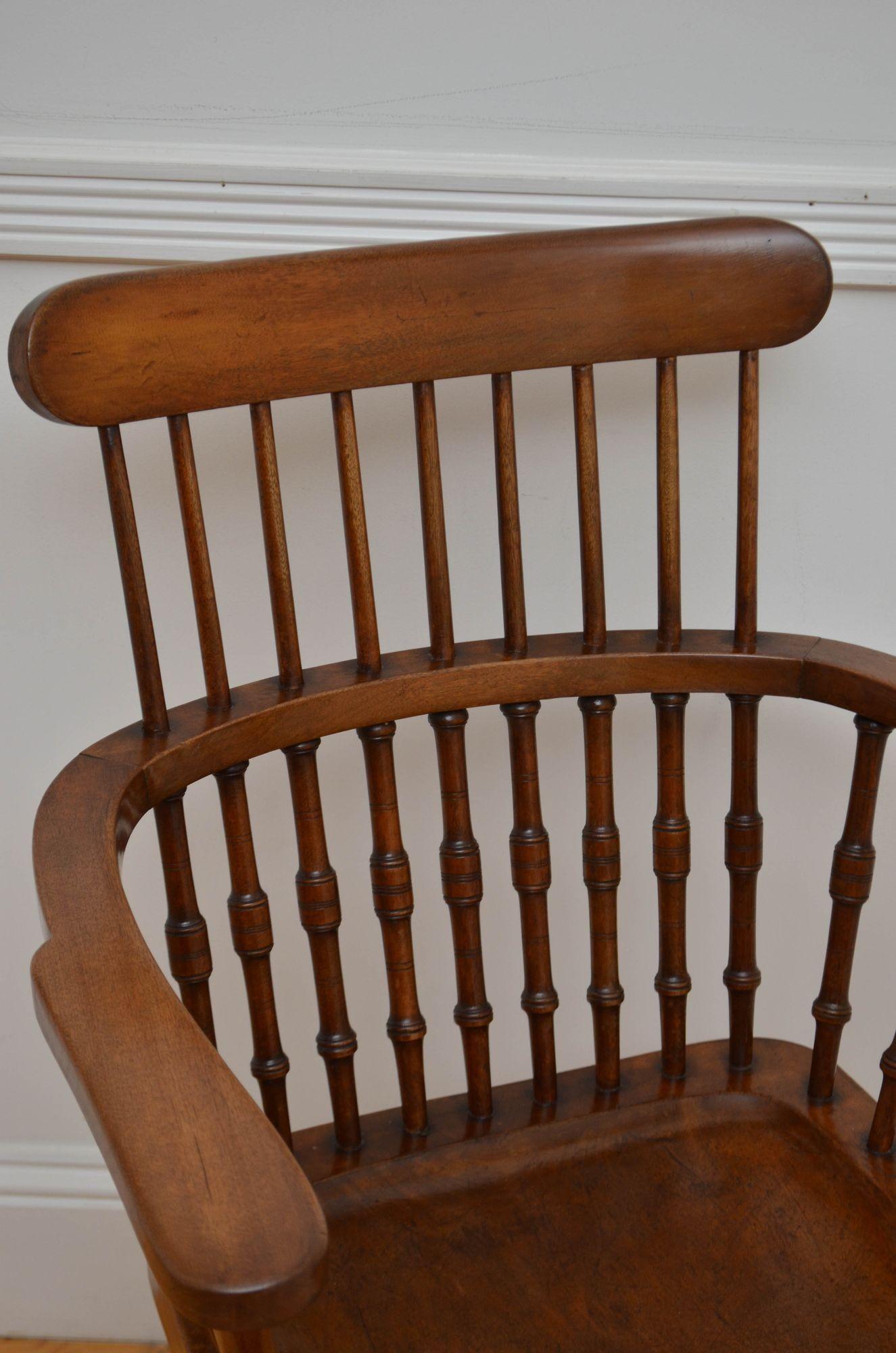 Chaise à haut dossier victorienne tardive en vente 1