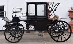 Late Victorian Horse-Drawn Brougham Carriage
