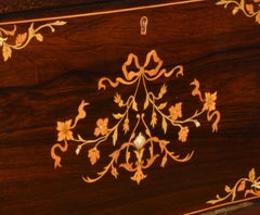 Écritoire en marqueterie de la fin de l'époque victorienne