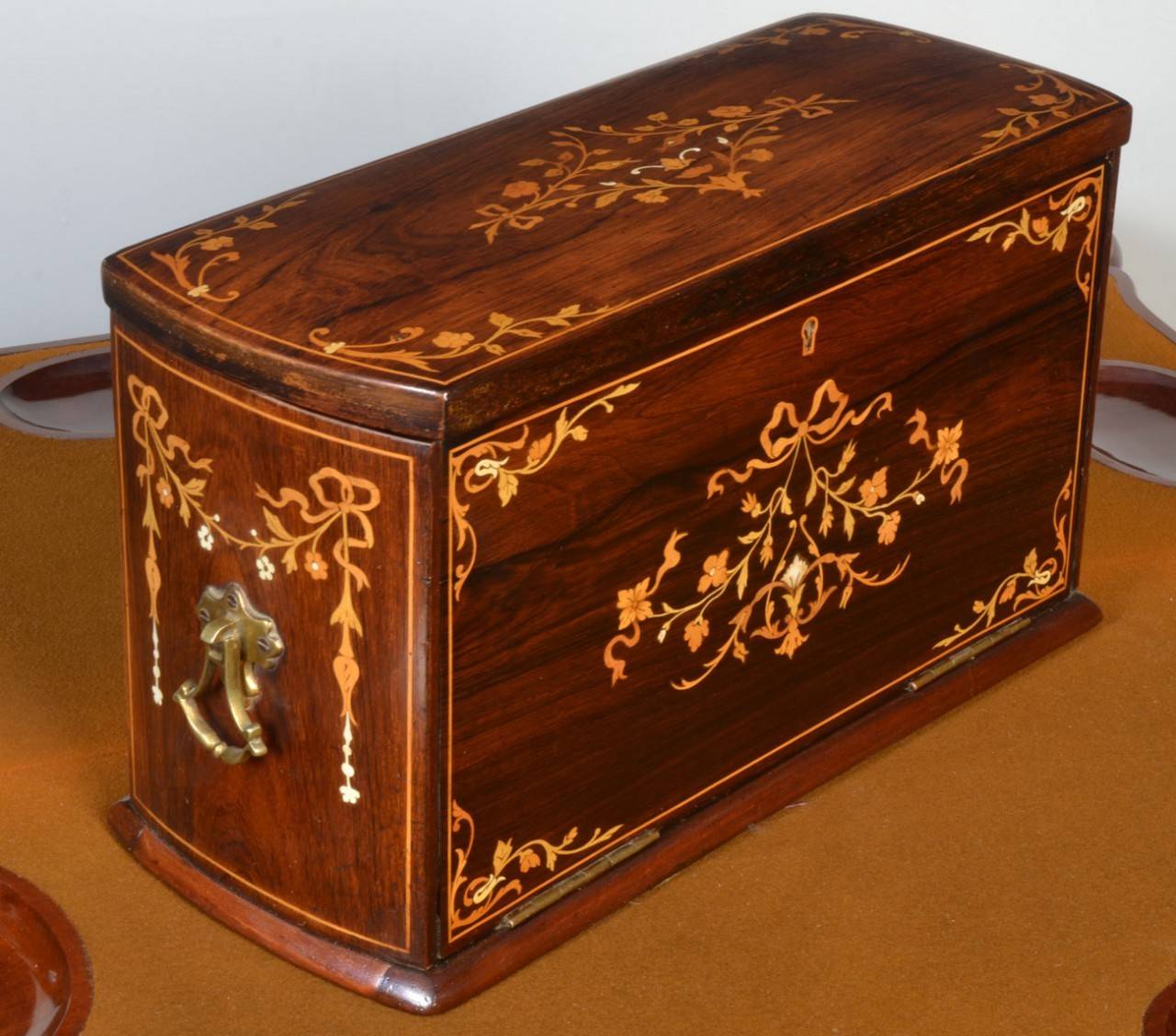 English Late Victorian Inlaid Writing Box