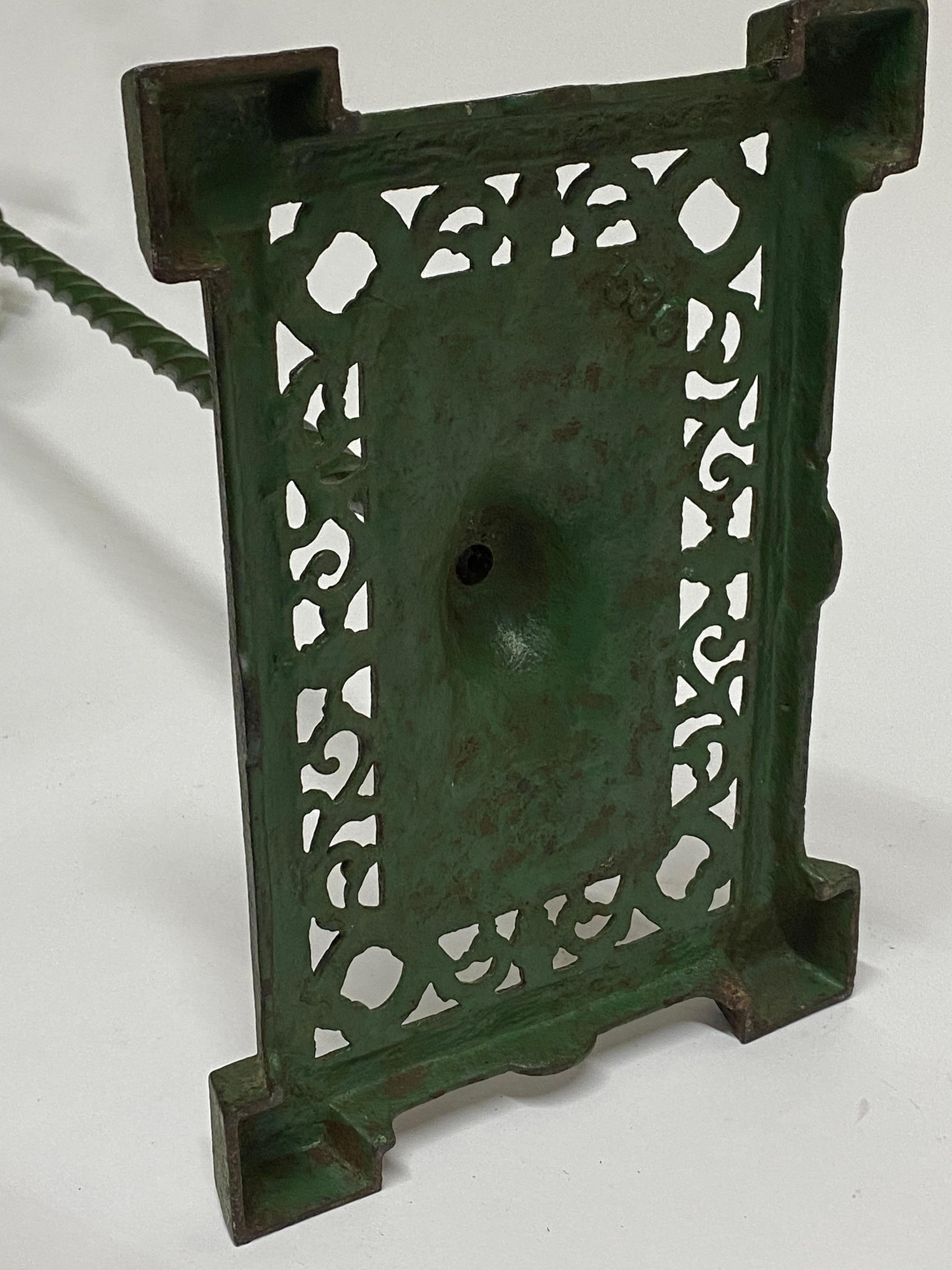 Late Victorian Iron Stand Fish Bowl Terrarium 6