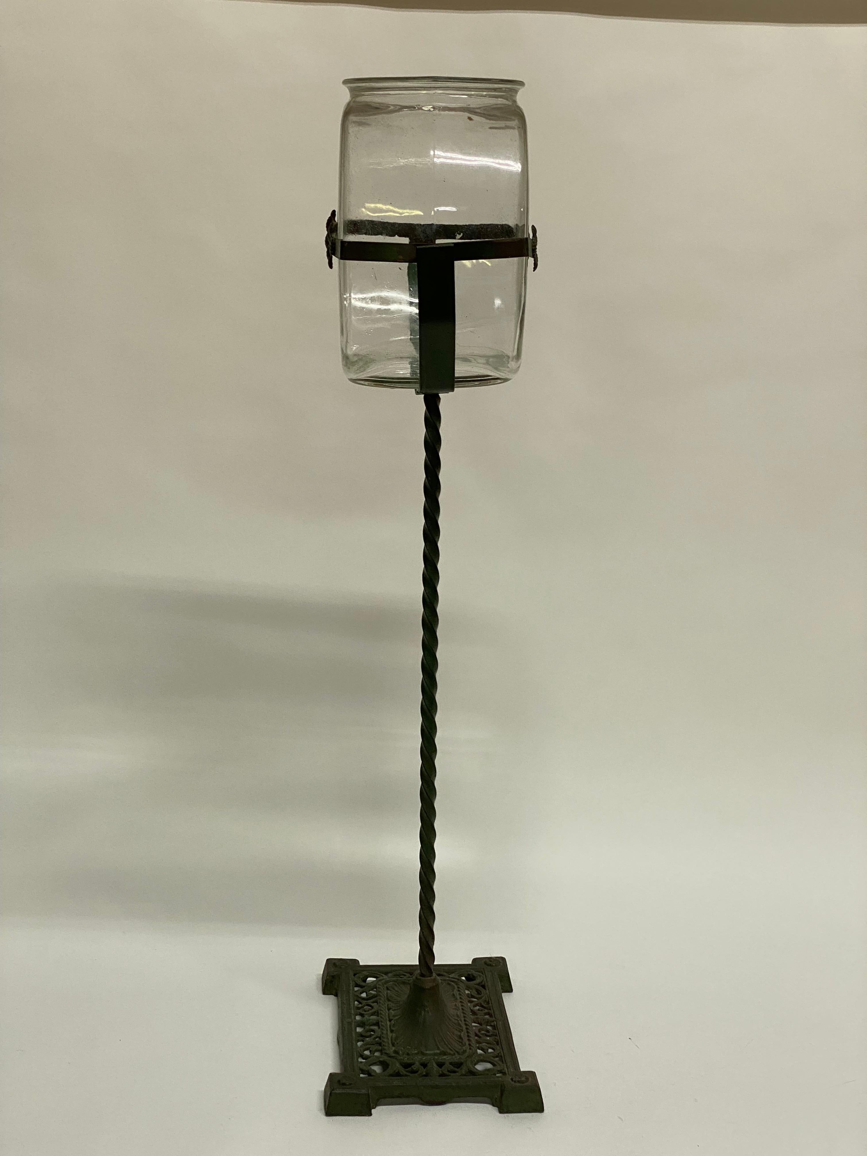 victorian fish bowl stand