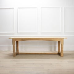 Late Victorian Large Oak Refectory Table