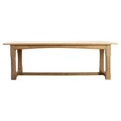 Late Victorian Large Oak Refectory Table