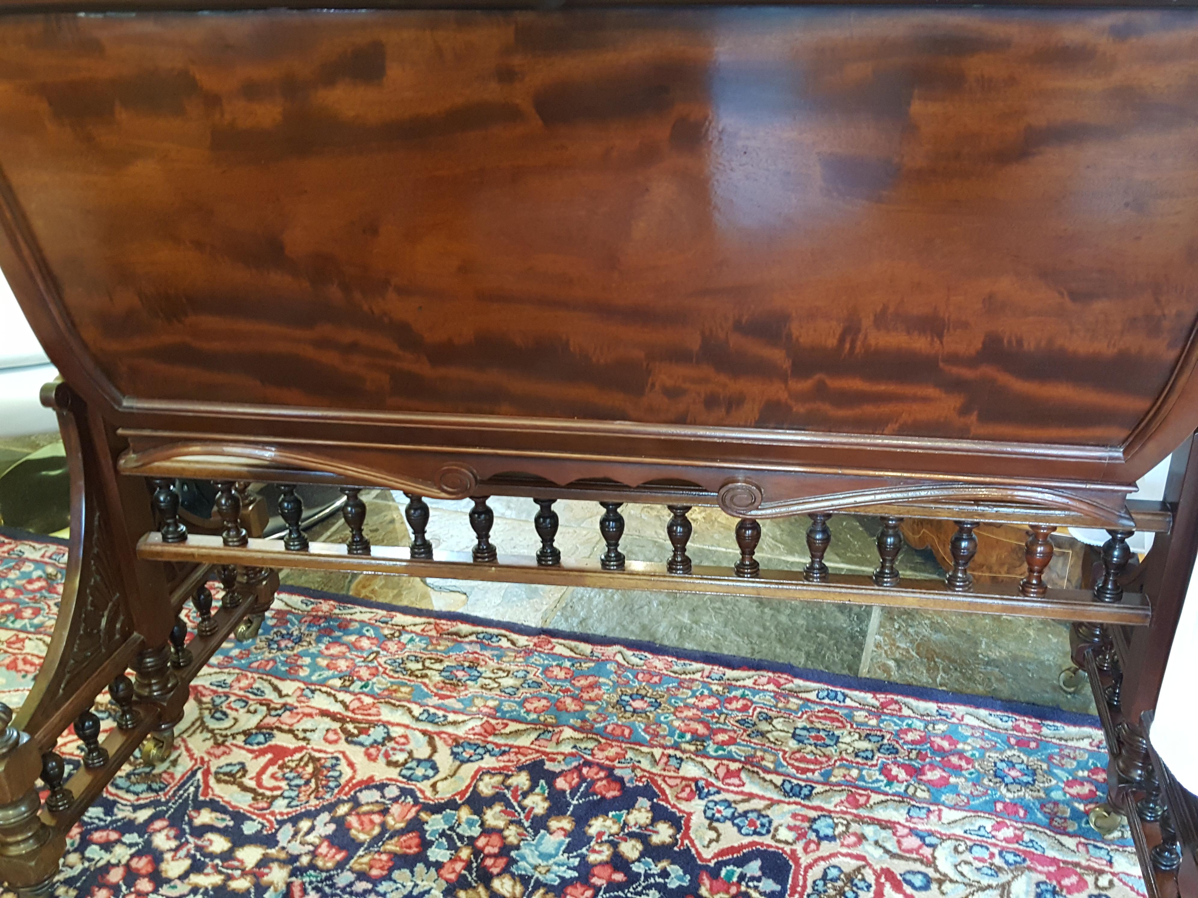 Late Victorian Mahogany Cot In Good Condition For Sale In Altrincham, Cheshire