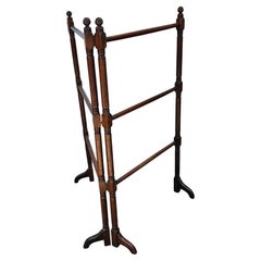 Spätviktorianisches Mahagoni Folding Quilt Rack