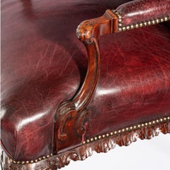Offene Mahagoni-Stühle aus dem späten viktorianischen Stil im Chippendale-Stil
