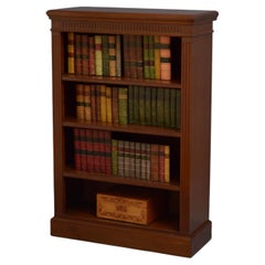 Late Victorian Mahogany Open Bookcase