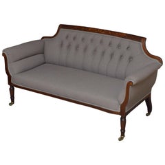 Antique Late Victorian Mahogany Sofa