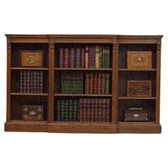 Late Victorian Oak Open Bookcase