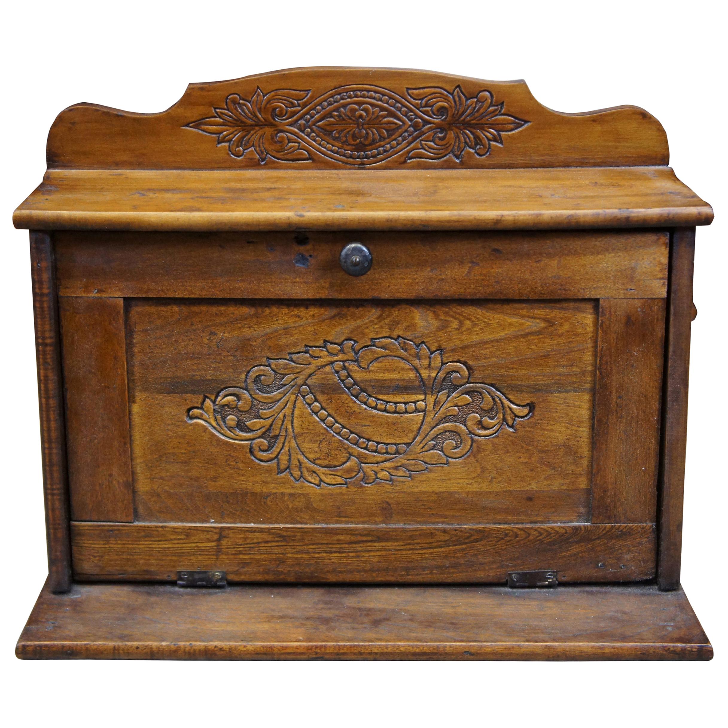 Late Victorian Oak Table or Desktop Secretary Organizer File