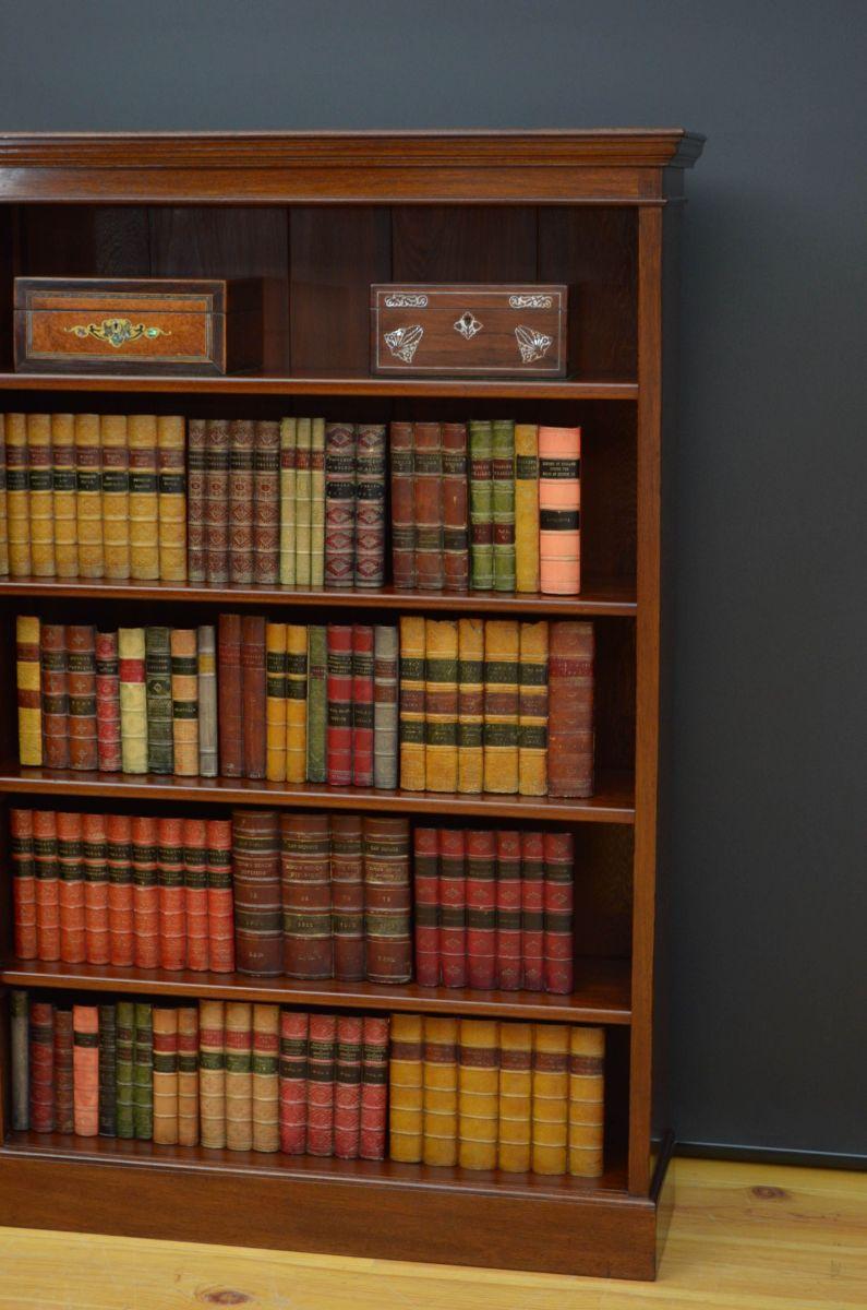 Late Victorian Open Bookcase in Walnut 4