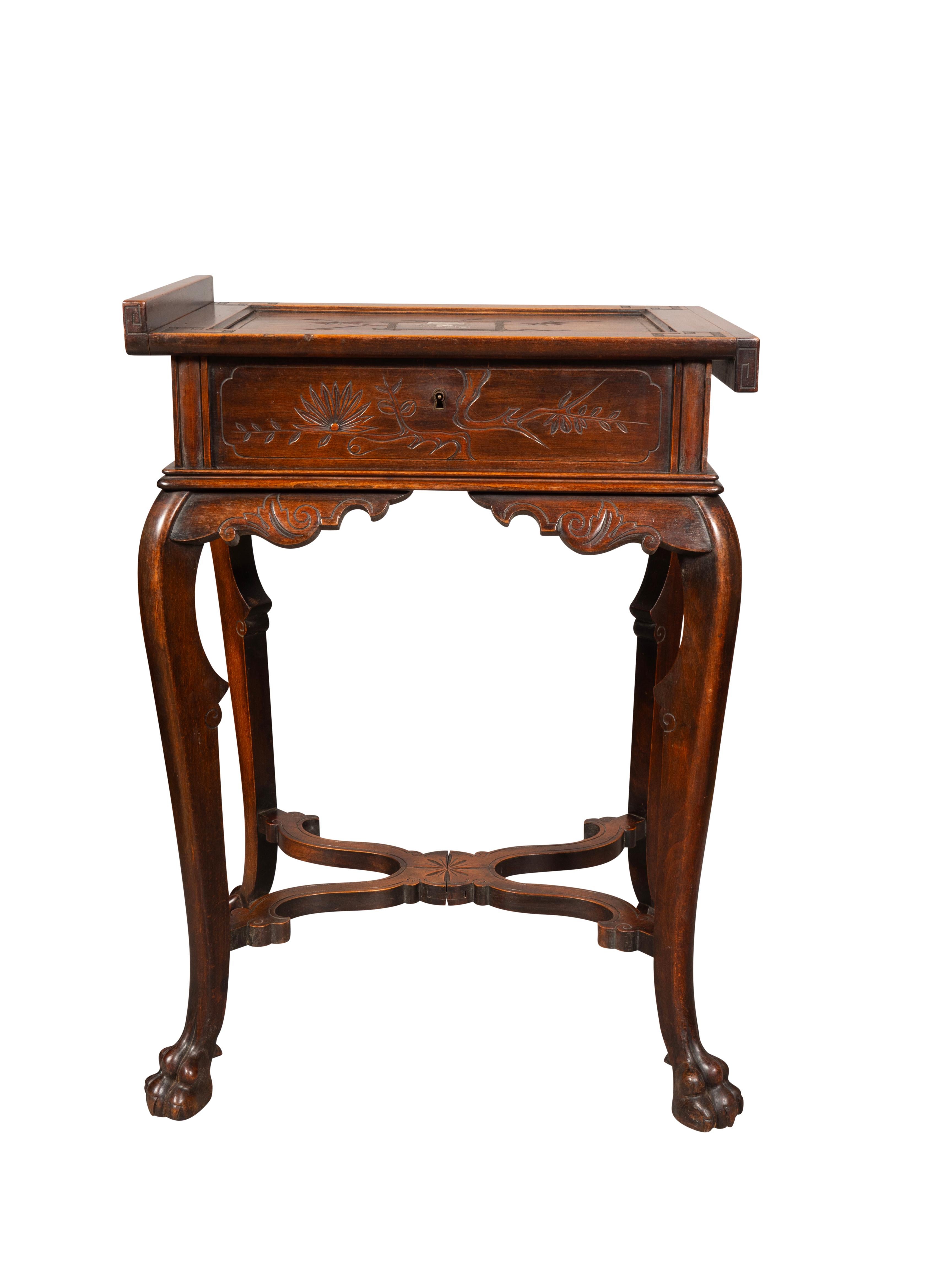 European Late Victorian Orientalist Dressing Table For Sale