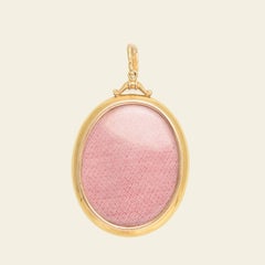 Late Victorian Oversize Gold Locket with Rose Cut Diamonds