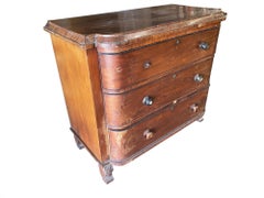 Viktorianische Queen Anne Lowboy Kommode mit geschnitzter Front aus dem späten 19.