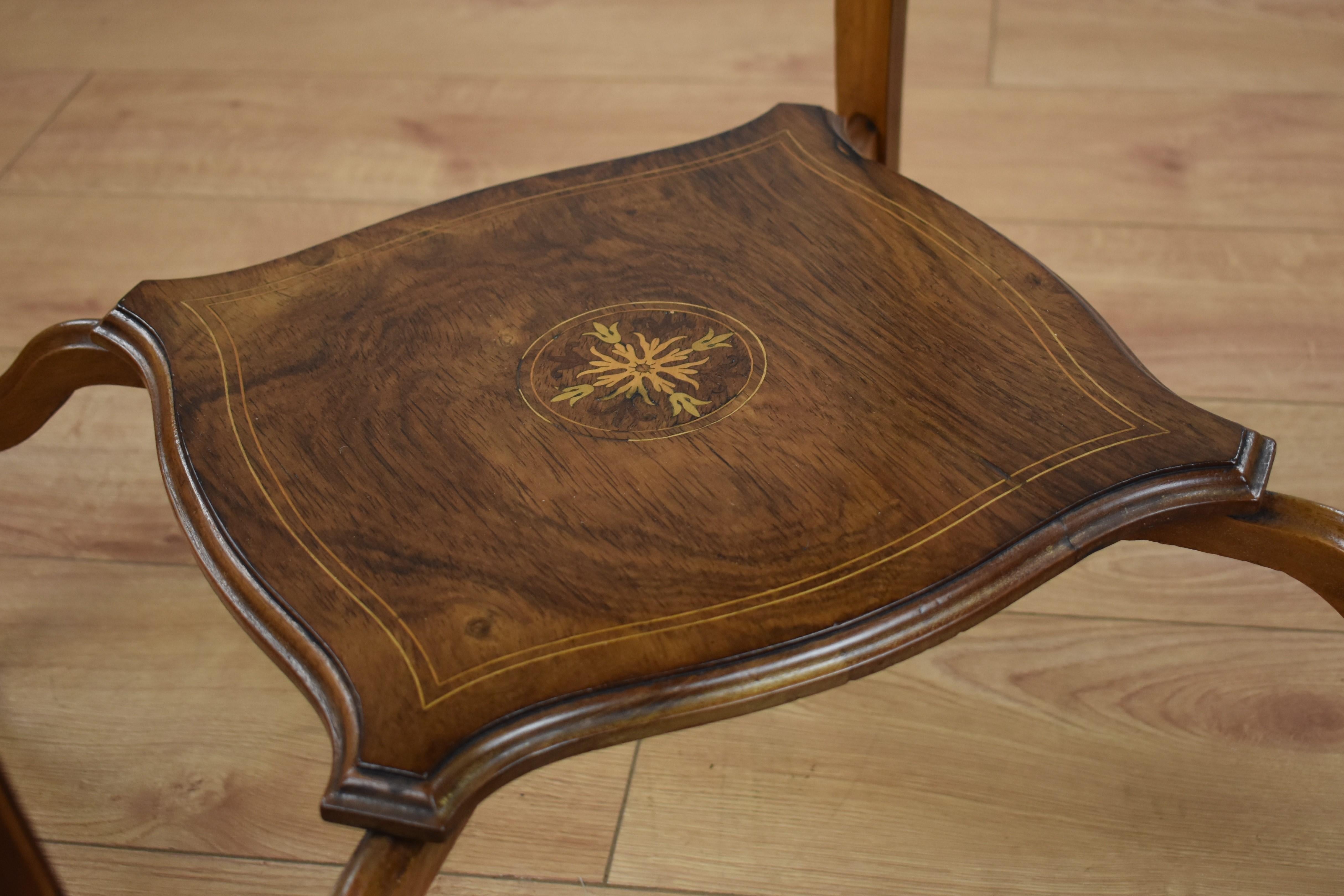 Late Victorian Rosewood Envelope Card Table 6