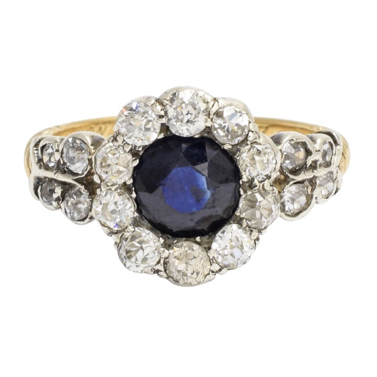 Georgian Diamond Cluster Ring For Sale at 1stdibs