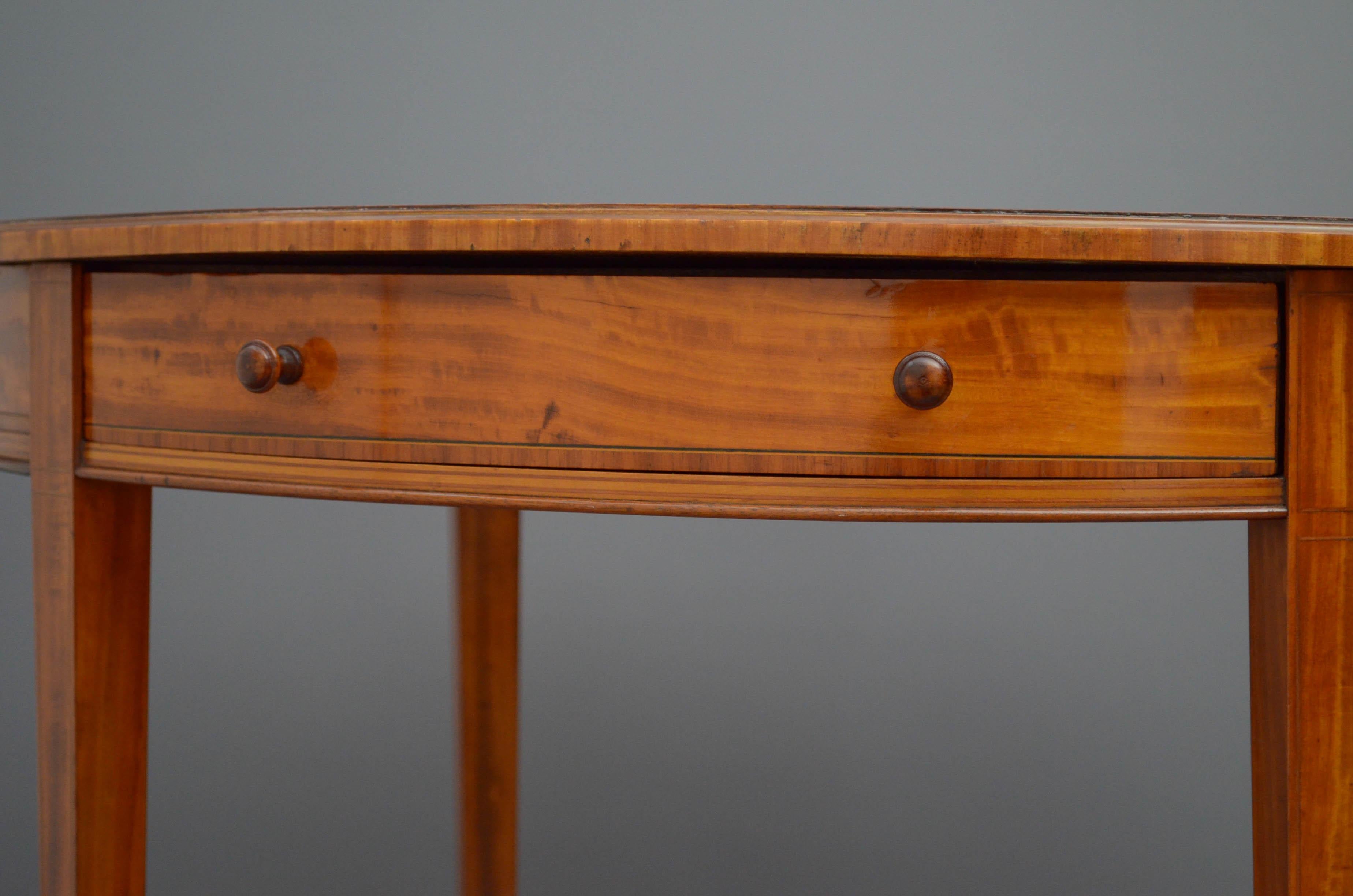Late Victorian Satinwood Occasional Table For Sale 2