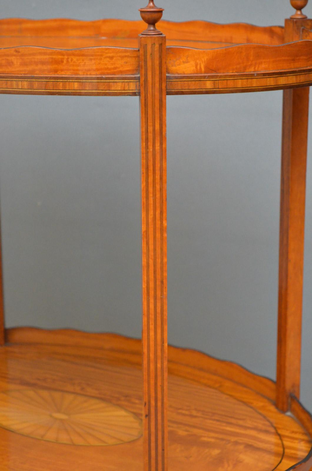 Late Victorian Satinwood Tray Table For Sale 1
