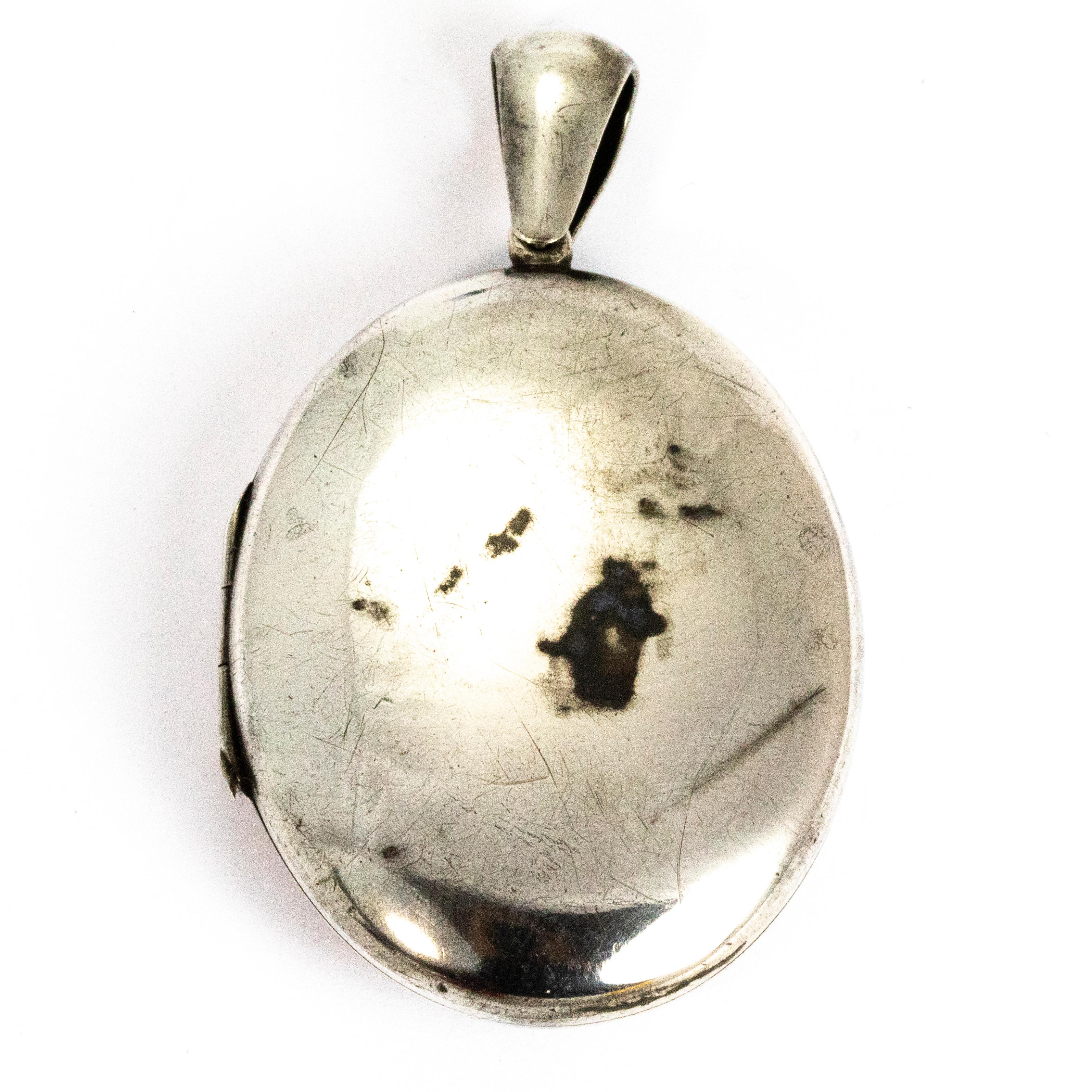 victorian silver locket