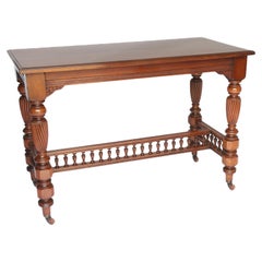 Late Victorian Walnut & Carved Centre Table