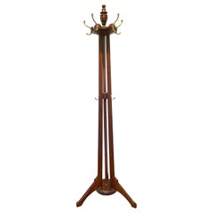 Late Victorian Walnut Hall Stand, circa 1890