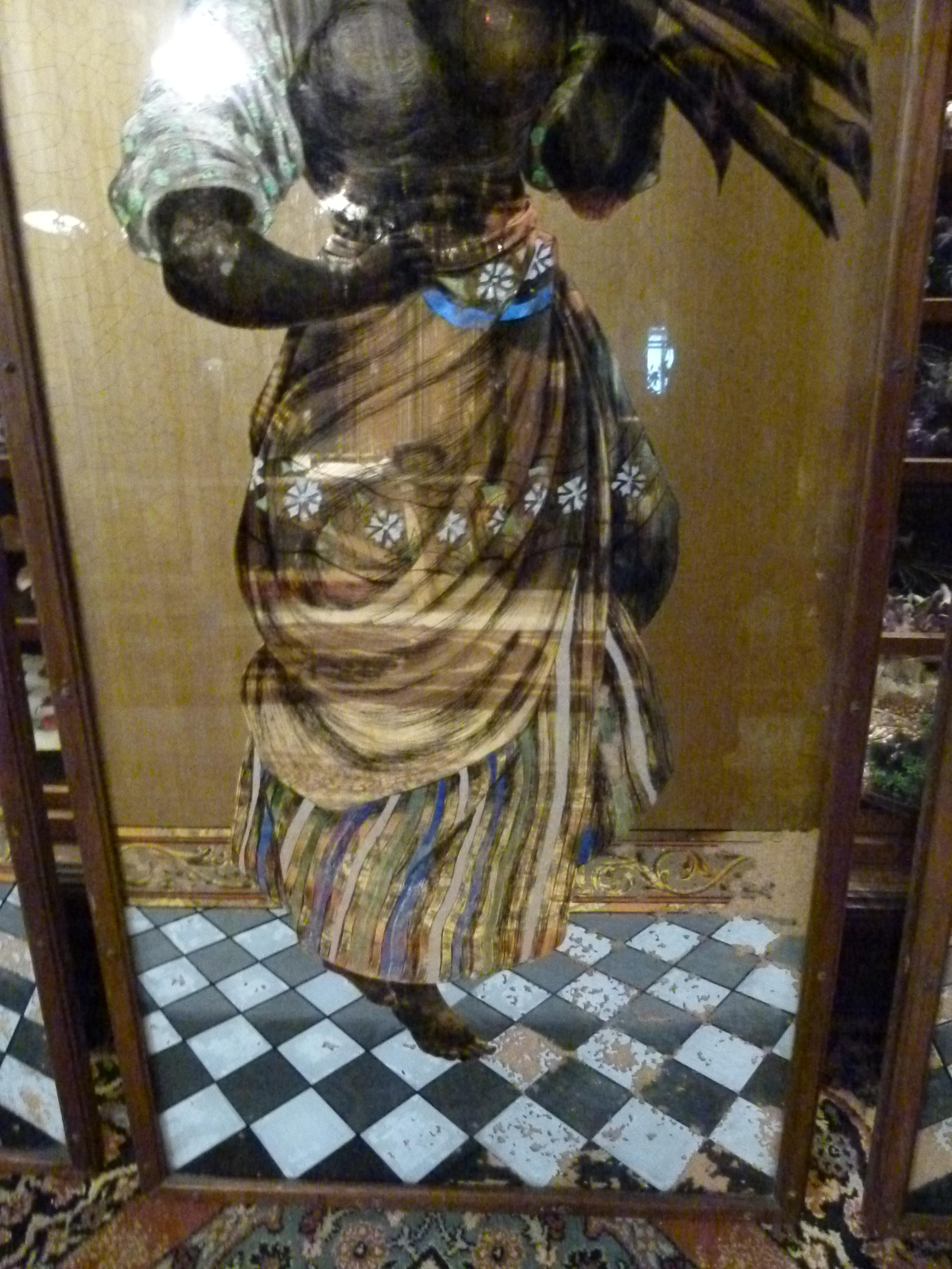 19th Century Late XIX Century Set of Three Painted Mirrors That Belonged to a Pastry Shop