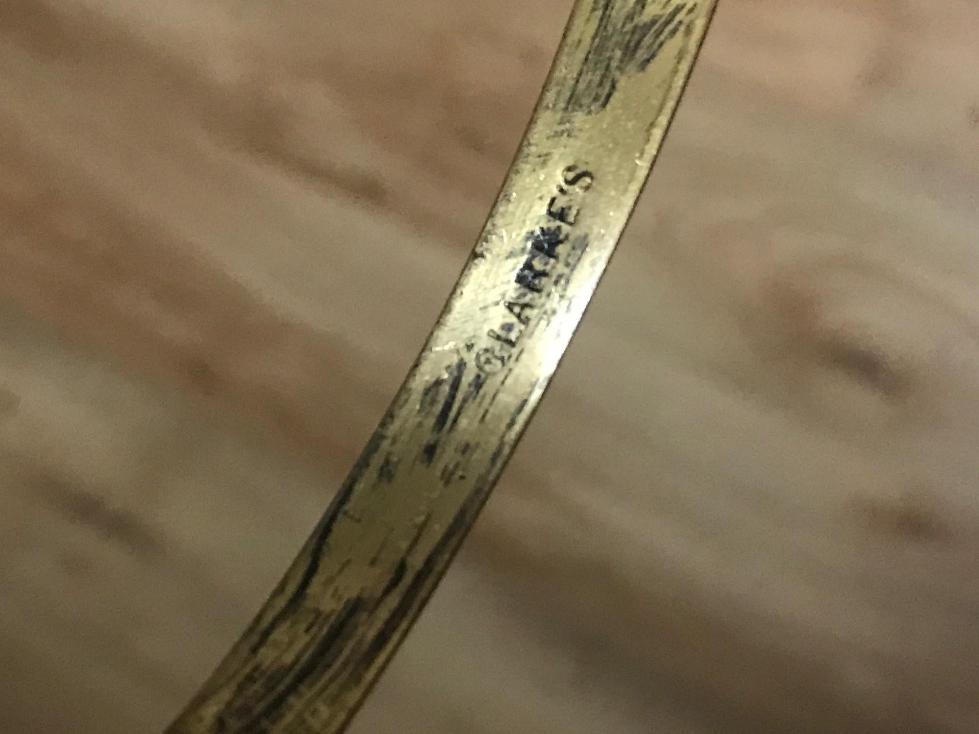 Bougeoir en verre taillé de la fin de l'époque victorienne en laiton de Cricklite Clarke Trade, de la fin du XIXe siècle en vente 7
