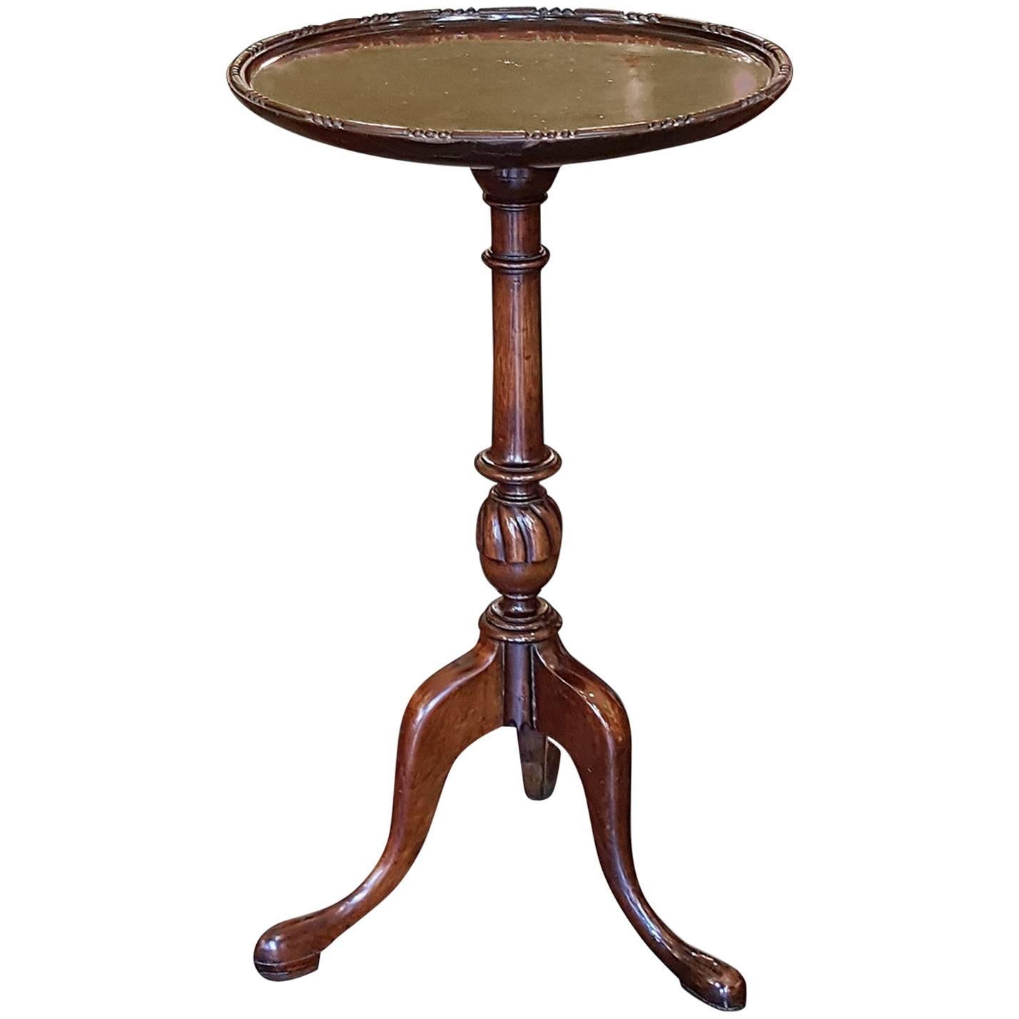 Late19th-Early 20th Century Mahogany Tripod Occasional Table