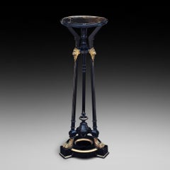 Late19thC Ebonized & Ormolu Mounted Jardiniere Stand